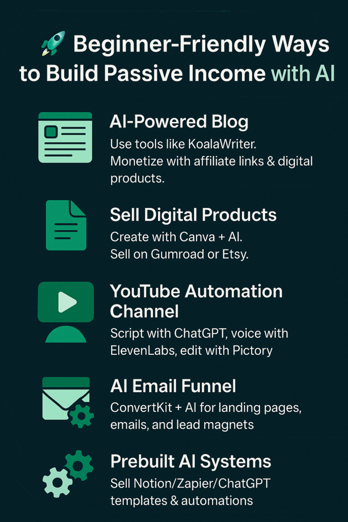 Ways to build passive income with AI