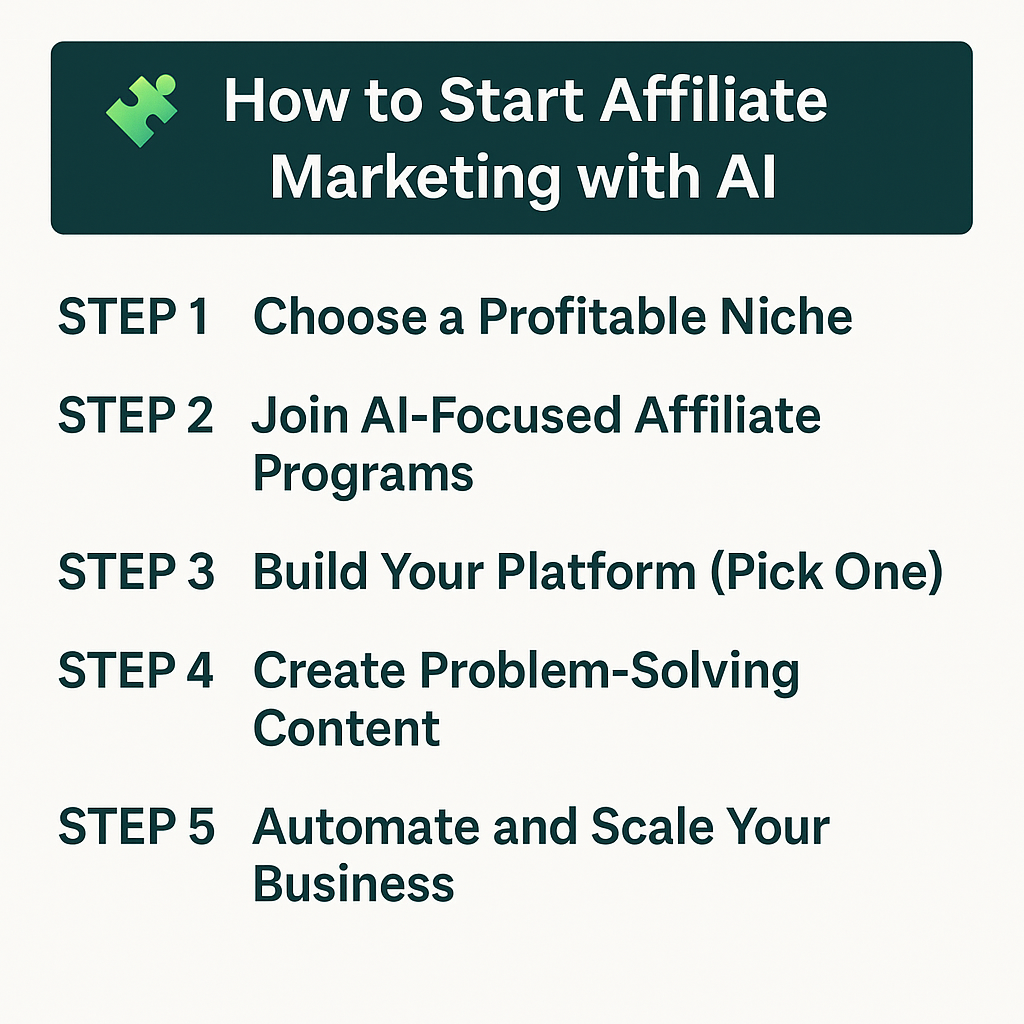 Affiliate Marketing with AI for Beginners - Step by Step