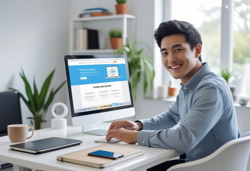 Blogger learning how to Start a Blog with Hostinger
